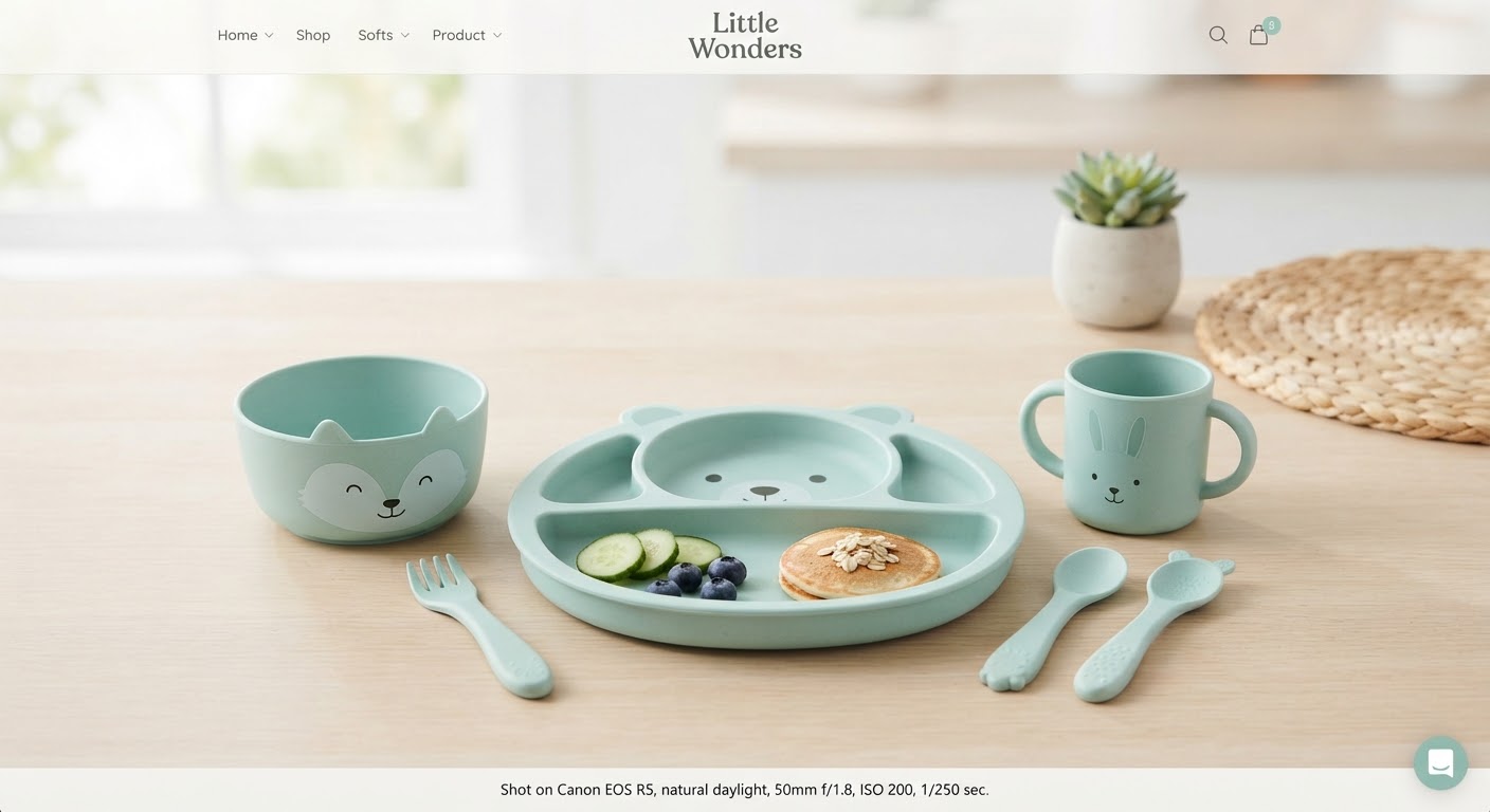 Bamboo Dining Set — 1–3 yrs