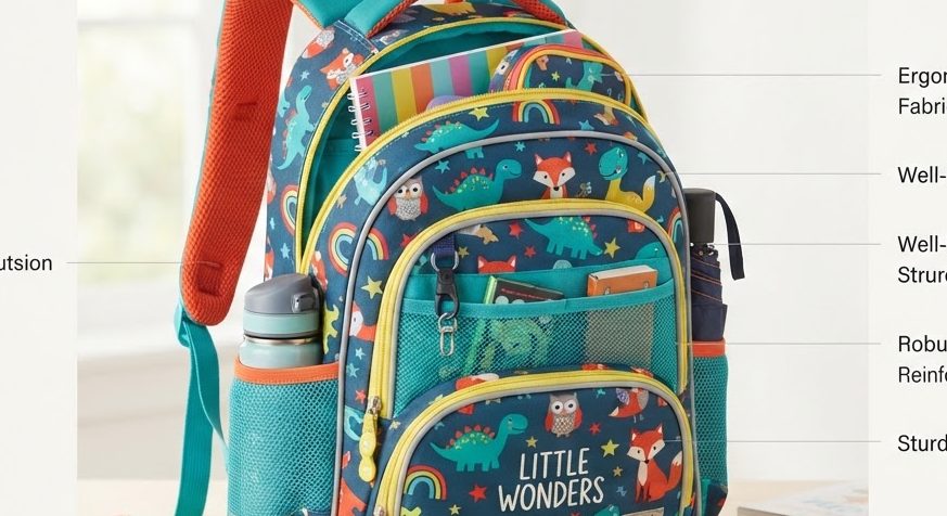 Adventure School Backpack — detail view